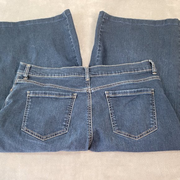 Gloria Vanderbilt Womens Jeans 18 All Around Slim Amanda Capri Dark CAP30E - Picture 5 of 9